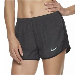 NWT Women's Nike Tempo Running Shorts Black Gray Size Medium DB4487-083